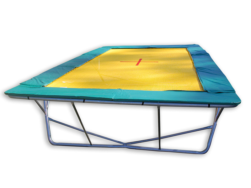 in ground rectangle trampoline